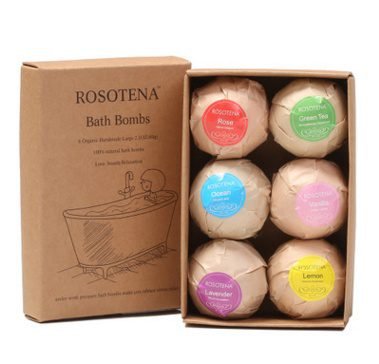 Organic Bath Bomb Set 6 Pack