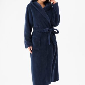 Plush Hooded Winter Spa Robe