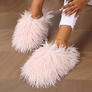 Warm Plush Spa Slippers for Women